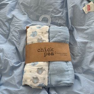 Brand new Chick Pea swaddle blankets.